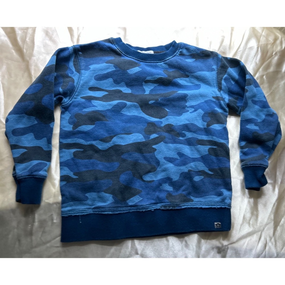 EUC Appaman Boys Blue Camo Sweatshirt size 6 READ
